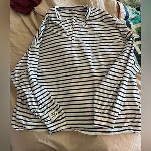 ELEVEN ELEVEN LONG SLEEVE STRIPED HENLEY